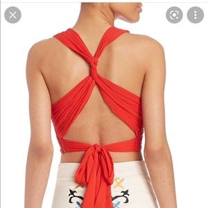 Alice + Olivia Wrap crop top